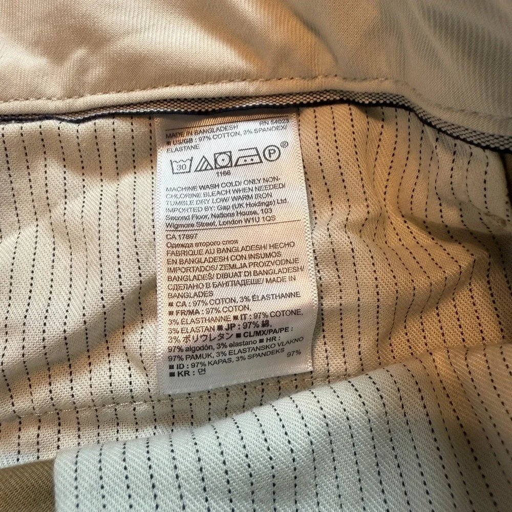 Banana Republic‎ Shorts Mid Rise Chino Aiden Casual Beige Men's Size 30x9